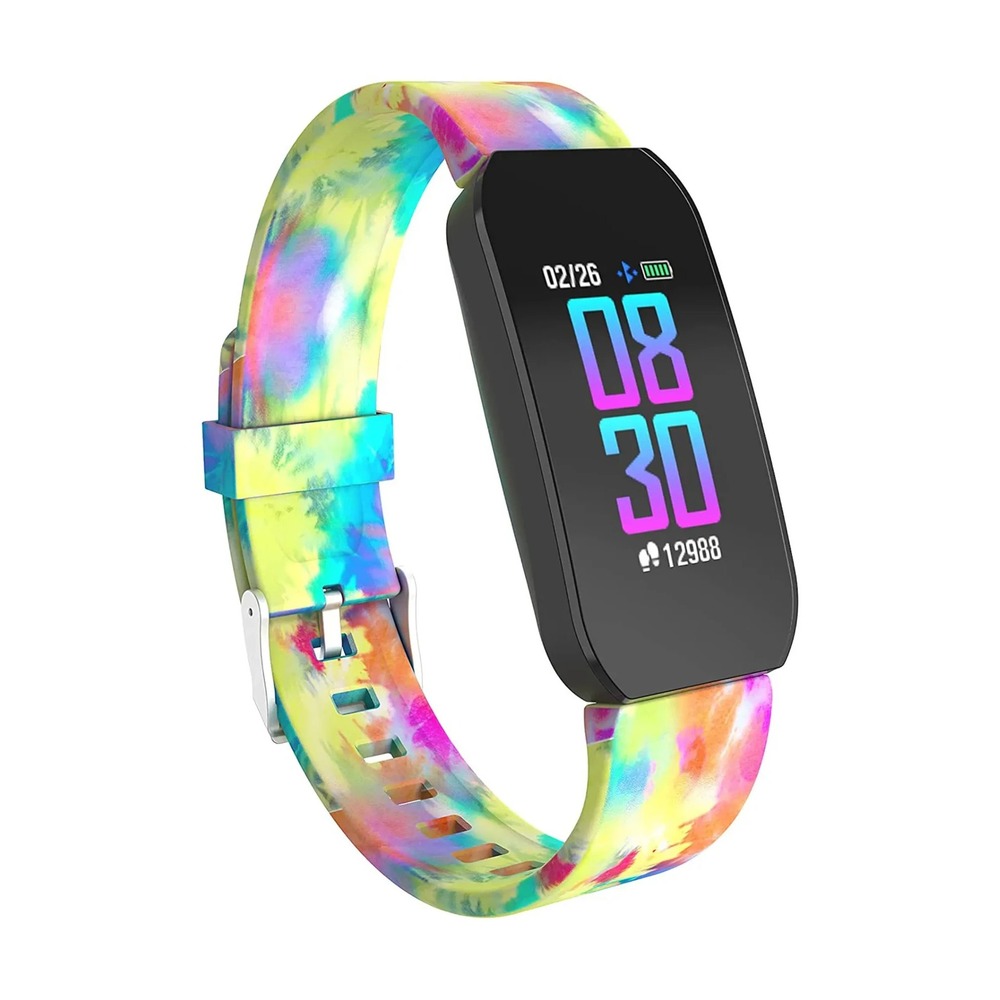 NEW iTouch Active Health & Fitness Tracker Smartwatch Tie Dye Heart Rate Monitor